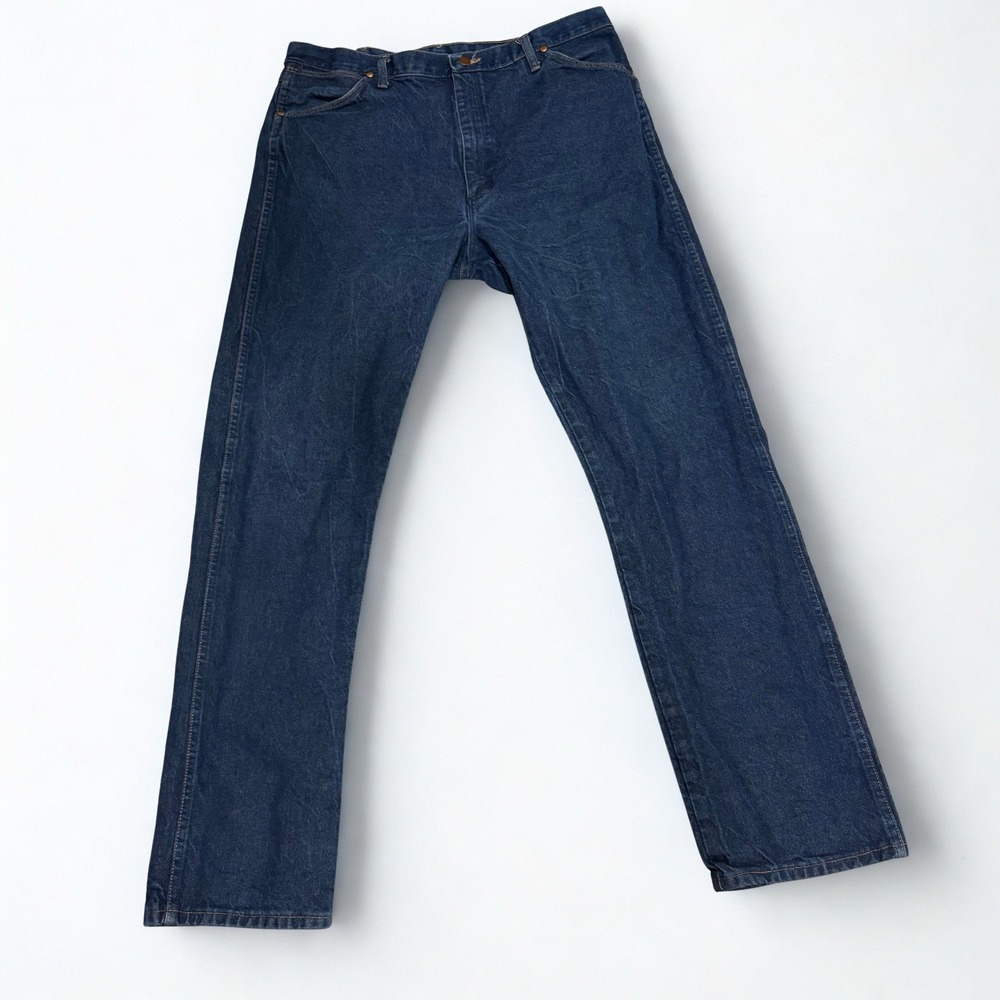 Wrangler Jeans Mens Blue Denim 40x36 (fit 38x35) 13MWZ Cowboy Cut Original Fit